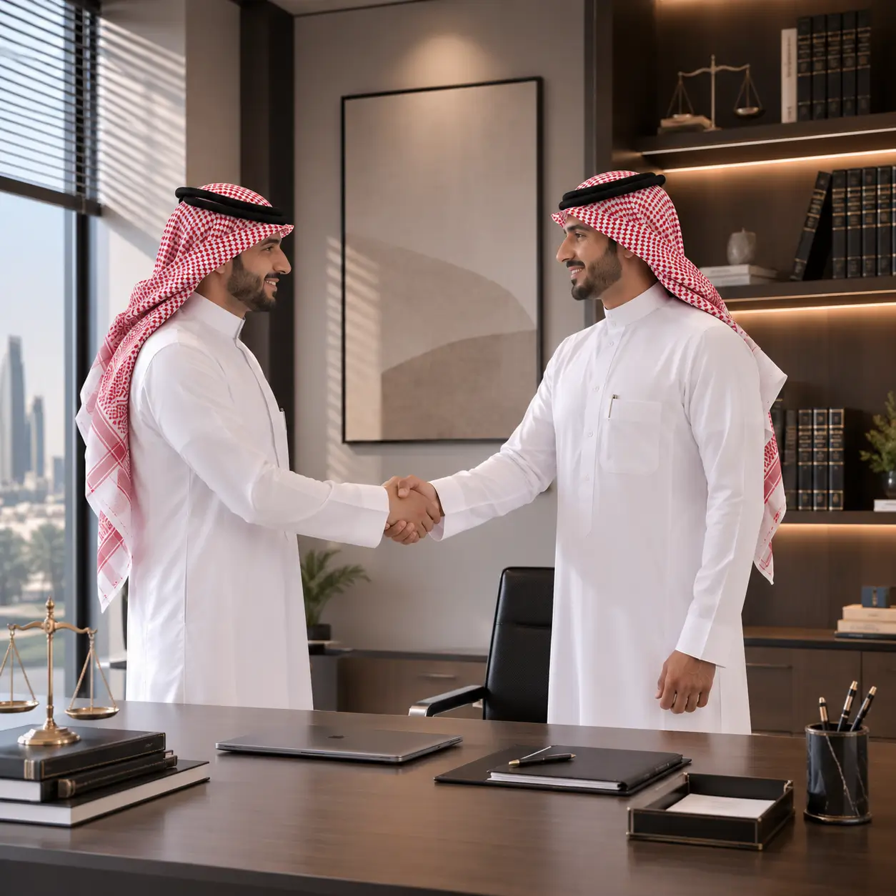 أعمدة مبنى قضائي